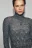 Джемпер вязаный ажурный с шерстью - цвет серый - 5