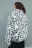 Шуба короткая утепленная с пятнистым принтом - цвет мультиколор - 4