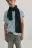 Шарф-палантин с шерстью и розами - цвет черный - 2