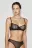 Бюстгальтер-бра сетчатый с косточками - цвет черный - 2