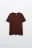 Футболка короткая базовая из хлопка - цвет коричневый - 7