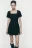 Платье DianaDress мини с разрезом - цвет черный - 1