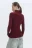 Водолазка GINA вискозная тонкой вязки - цвет бордовый - 4