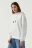 Худи утепленная oversize - цвет белый - 3