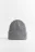Шапка-бини вязаная в рубчик - цвет серый - 1