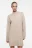 Платье-свитер KnitMiniDress вискозное - цвет бежевый - 2