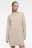 Платье-свитер KnitMiniDress вискозное - цвет бежевый - 1
