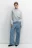 Лонгслив oversize хлопковый в меланжевом оттенке - цвет серый - 5