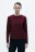 Лонгслив базовый из хлопкового трикотажа - цвет бордовый - 2