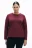 Лонгслив базовый из хлопкового трикотажа - цвет бордовый - 2