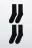 Набор носков высоких (2 пары) - цвет черный - 1