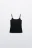 Майка-топ базовая на тонких бретелях - цвет черный - 8