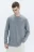 Лонгслив oversize базовый трикотажный - цвет серый - 2