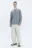 Лонгслив oversize базовый трикотажный - цвет серый - 5