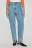 Джинсы мом укороченные с высокой посадкой - цвет голубой - 3