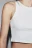 Топ-майка в рубчик на широких бретелях - цвет белый - 6