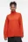 Свитер SWEATER свободный с боковыми разрезами - цвет оранжевый - 3