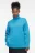 Свитер SWEATER свободный с боковыми разрезами - цвет голубой - 2