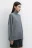 Свитер SWEATER свободный с боковыми разрезами - цвет серый - 4