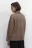 Свитер SWEATER свободный с боковыми разрезами - цвет бежевый - 4