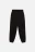 Брюки-джоггеры хлопковые с начесом - цвет черный - 7