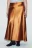 Юбка-годе макси атласная - цвет коричневый - 2