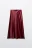 Юбка-годе макси атласная - цвет бордовый - 1
