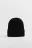 Шапка-бини вязаная в рубчик - цвет черный - 1