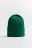 Шапка-бини трикотажная в рубчик - цвет зеленый - 3