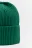 Шапка-бини трикотажная в рубчик - цвет зеленый - 4
