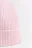 Шапка-бини вязаная в рубчик - цвет розовый - 2
