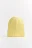 Шапка-бини вязаная в рубчик - цвет желтый - 1