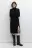 Платье-свитер SlitDress миди вязаное с разрезом - цвет черный - 4