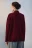 Свитер с воротником-стойкой - цвет бордовый - 3