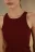Майка TANKTOP облегающая в рубчик - цвет бордовый - 5