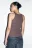 Майка TANKTOP облегающая в рубчик - цвет коричневый - 4