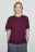 Футболка oversize базовая - цвет бордовый - 3