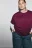 Футболка оверсайз базовая - цвет бордовый - 1