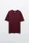 Футболка оверсайз базовая - цвет бордовый - 7