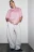 Футболка оверсайз базовая - цвет розовый - 2