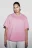 Футболка оверсайз базовая - цвет розовый - 3
