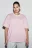 Футболка оверсайз базовая - цвет розовый - 3