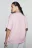 Футболка оверсайз базовая - цвет розовый - 4