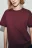 Футболка свободная хлопковая - цвет бордовый - 5