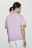 Футболка свободная хлопковая - цвет сиреневый - 3
