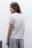 Футболка TSHIRT базовая из хлопка - цвет белый - 3