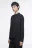 Блузка-рубашка ViShirt базовая из вискозы - цвет черный - 3