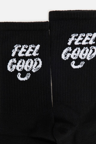 Носки высокие хлопковые с принтом — фото 4