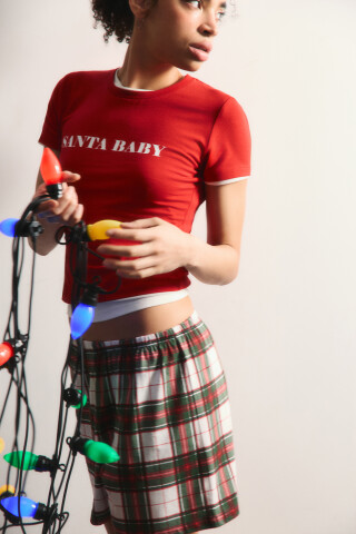 Футболка-топ домашняя с принтом