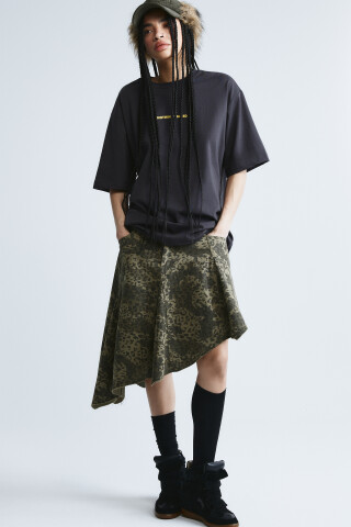 Футболка хлопковая оверсайз с надписью